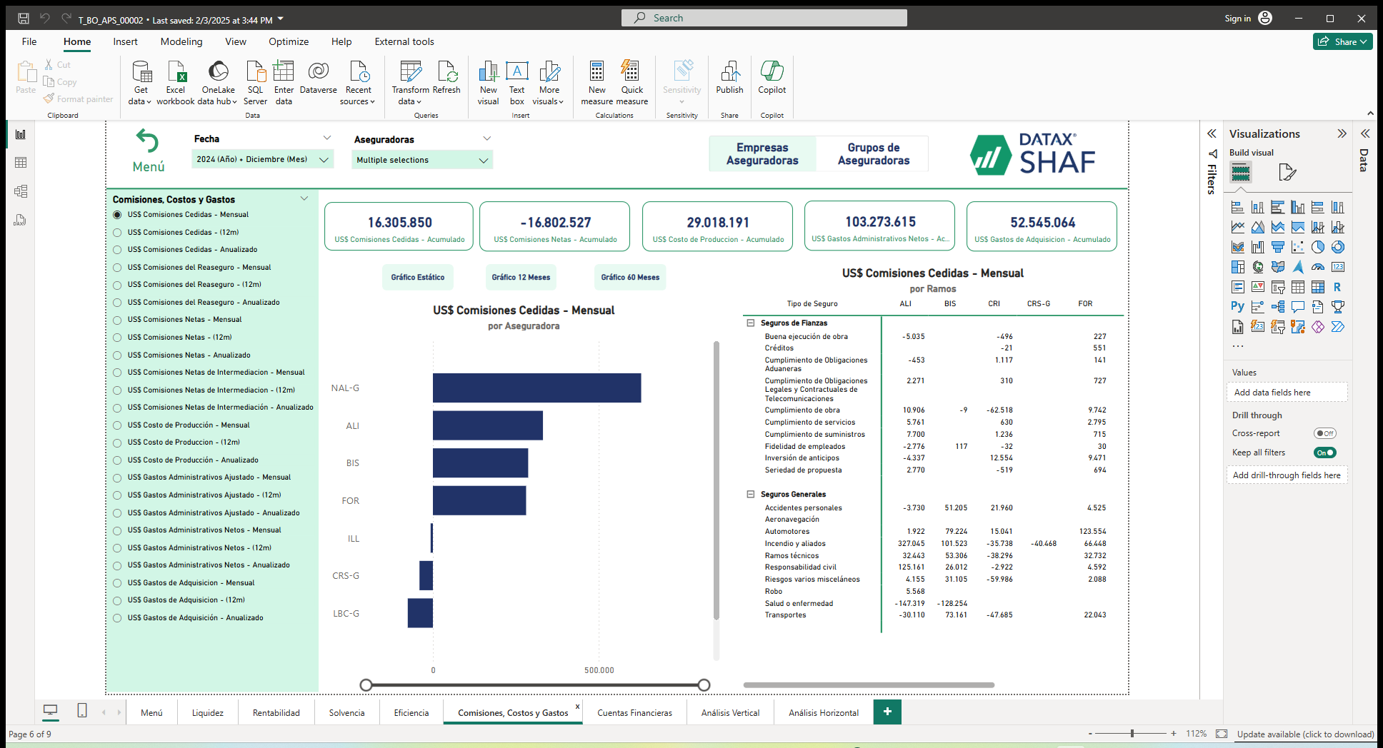 SHAF Insurance - Financial Analysis Tool for the Insurance Sector