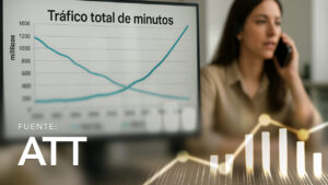 Tráfico Total en Minutos Originado en Red Fija Local y Red Móvil