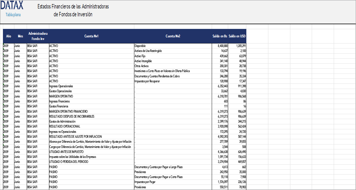 Financial Statements of Investment Fund Managers