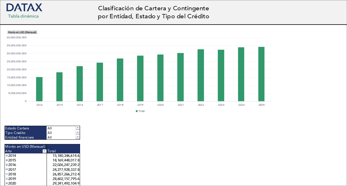 Portfolio and Contingent Classification by Entity, State, and Type of Credit