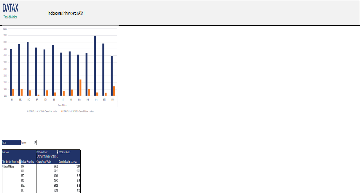 FSSA Financial Indicators by Categories
