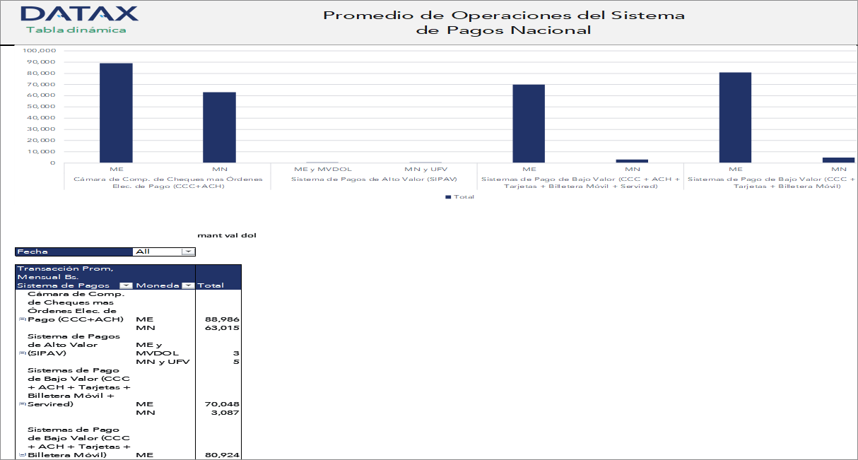 Average Operations of the National Payment System